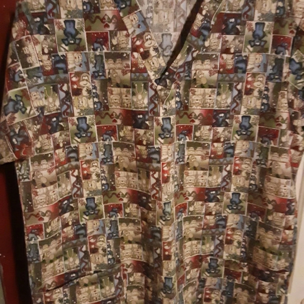 Animal scrub top